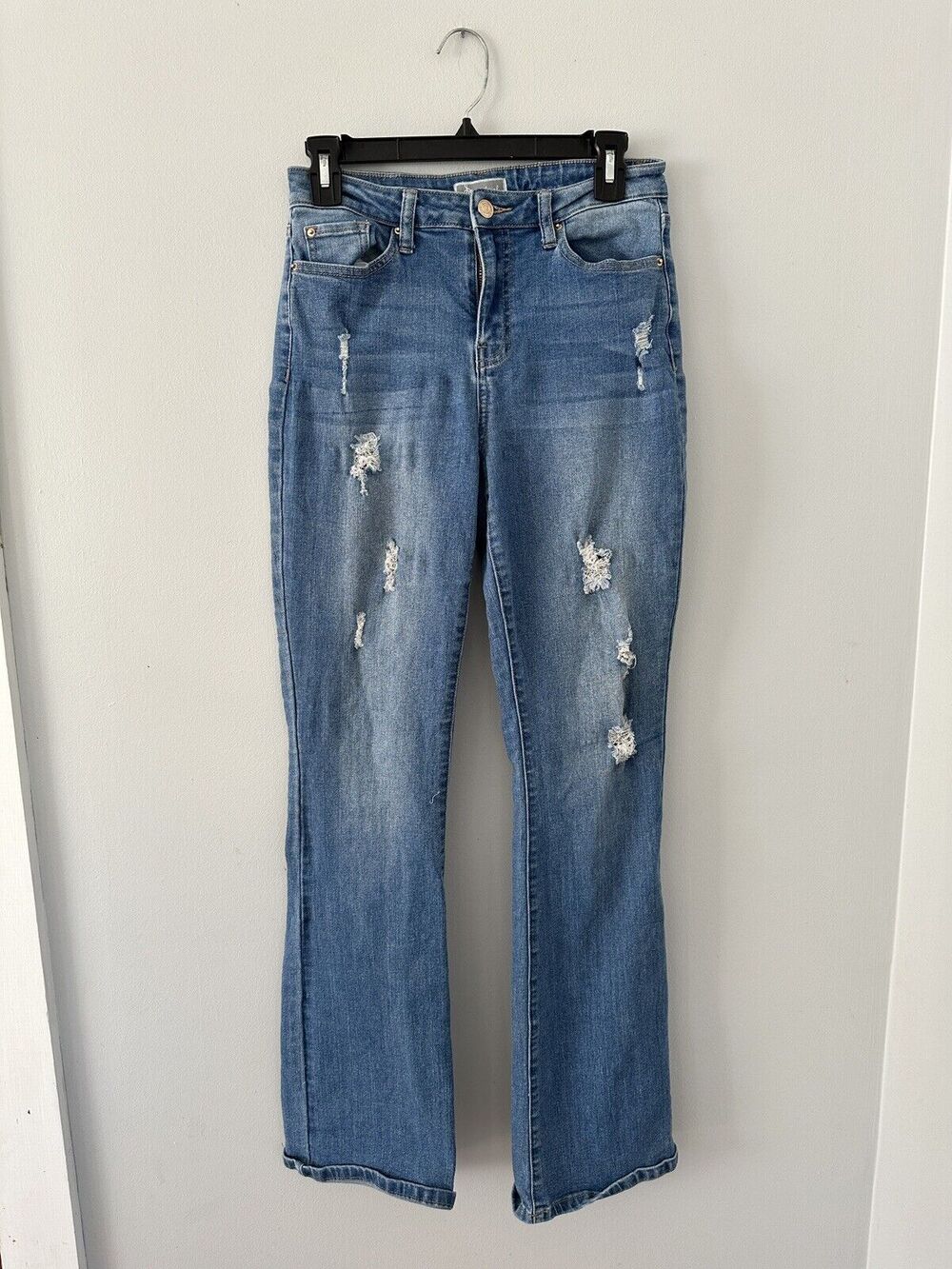 Soundgirl Distressed Bootcut Jeans Size 7 Women